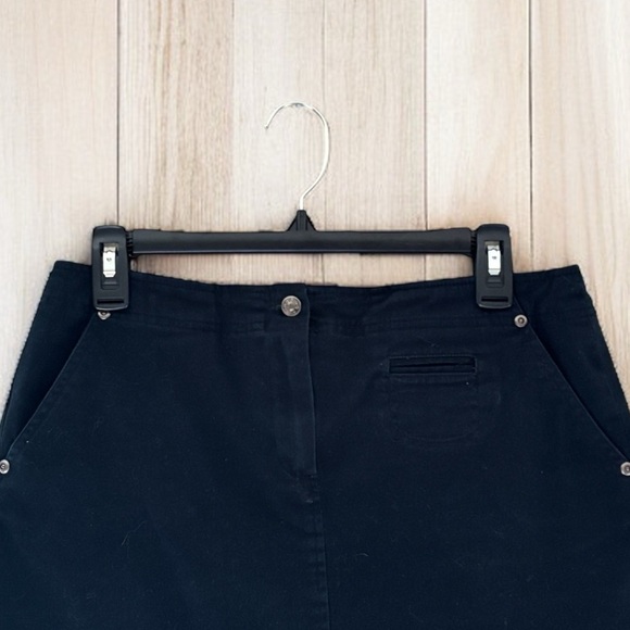 Larry Levine Navy Blue Skort Size 8 Classic Cotton Stretch Flattering Fit - Picture 4 of 4